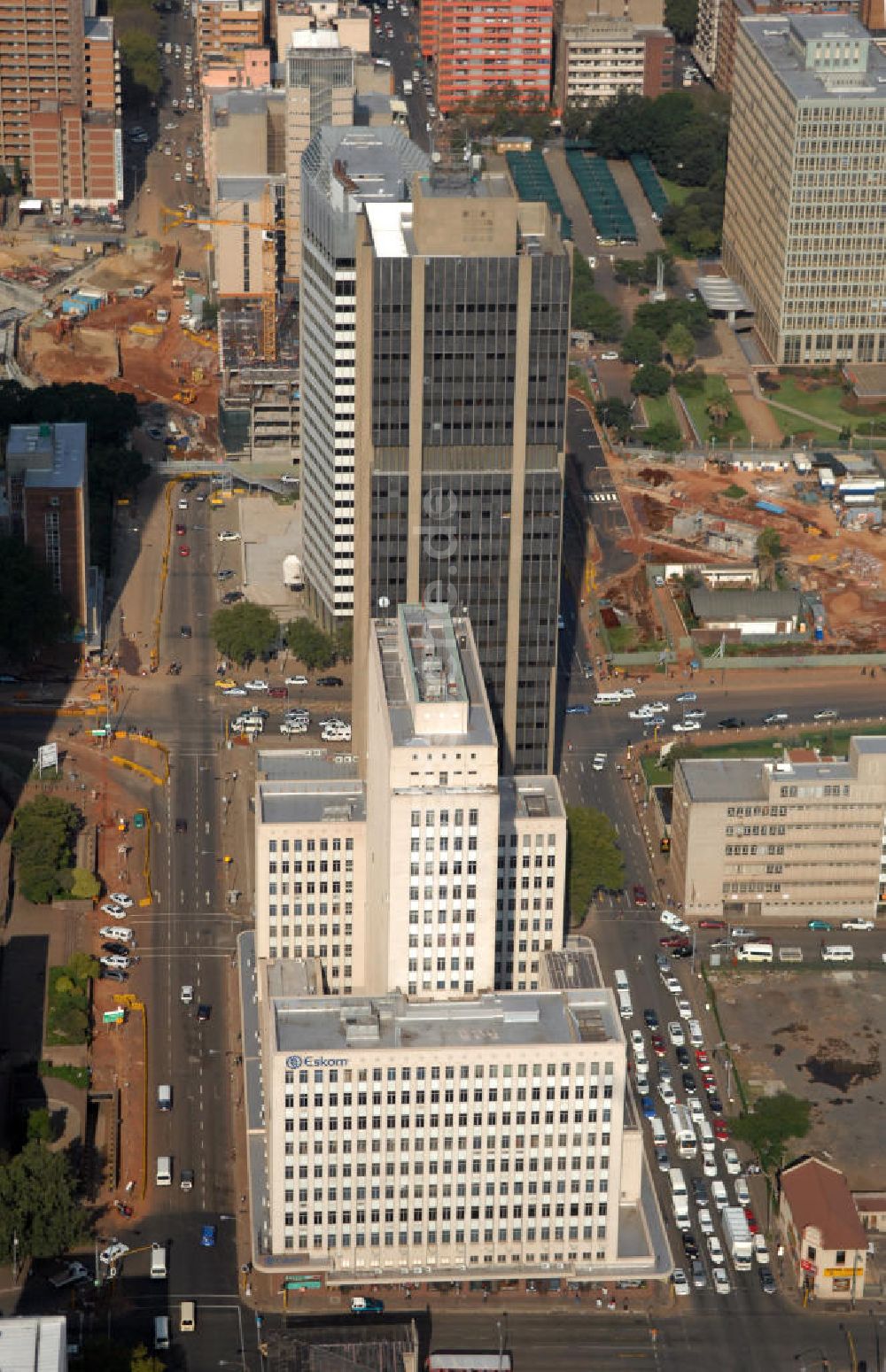 Luftbild JOHANNESBURG - Das Eskom Center in Johannesburg