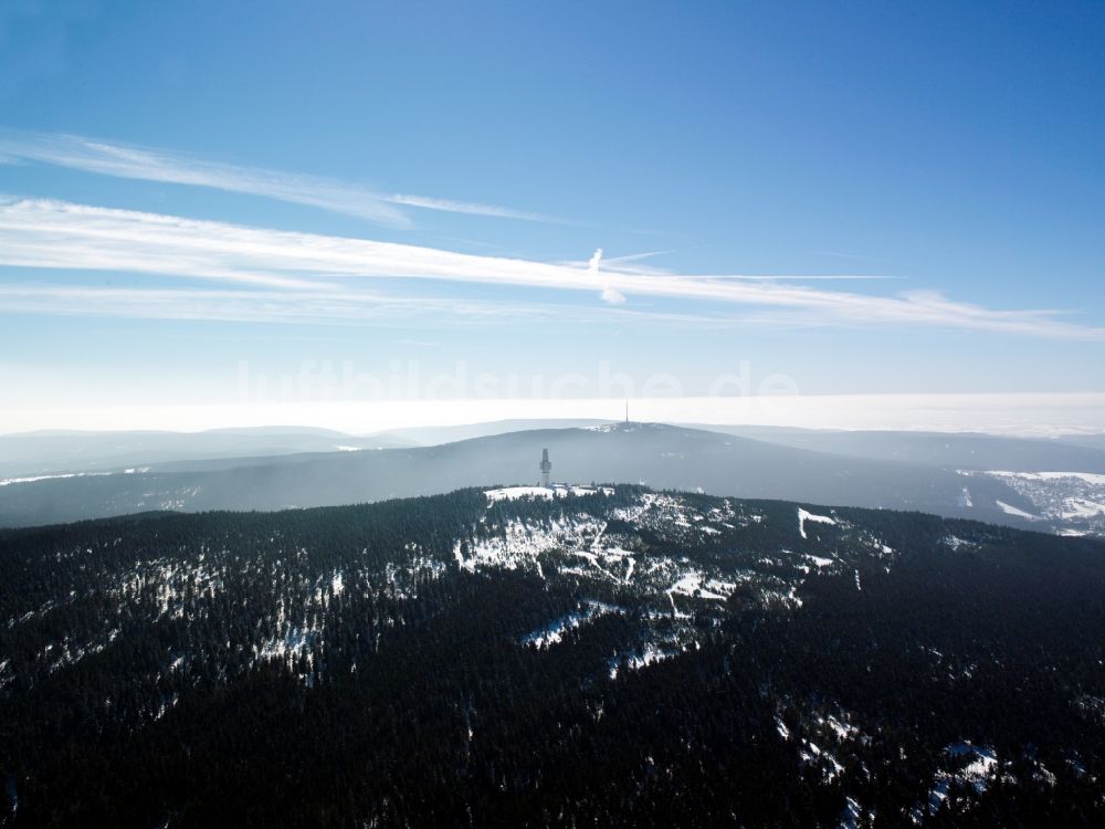 Wunsiedel von oben - Das Fichtelgebirge im Thüringisch-Fränkischen Mittelgebirge im Bundesland Bayern