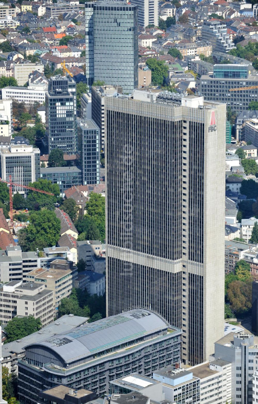 Luftbild Frankfurt am Main - Das Frankfurter Büro Center in Frankfurt am Main