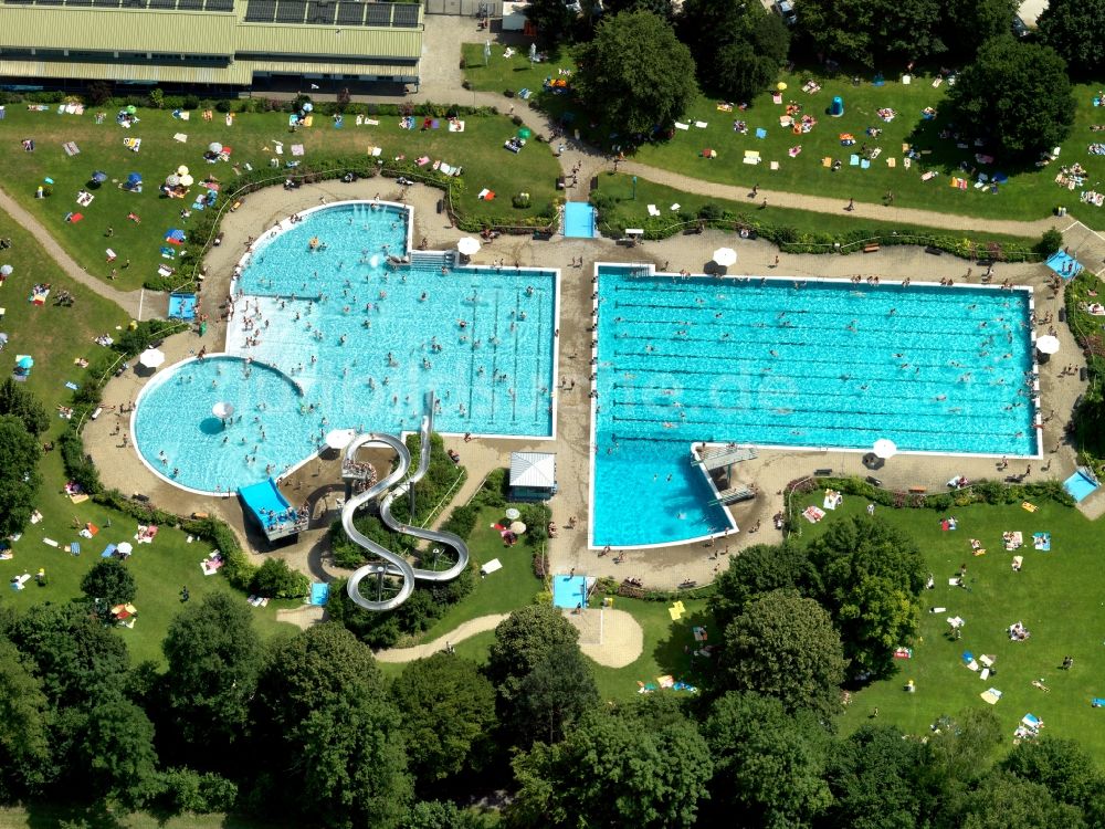 Luftbild Tübingen - Das Freibad in Tübingen im Bundesland Baden-Württemberg