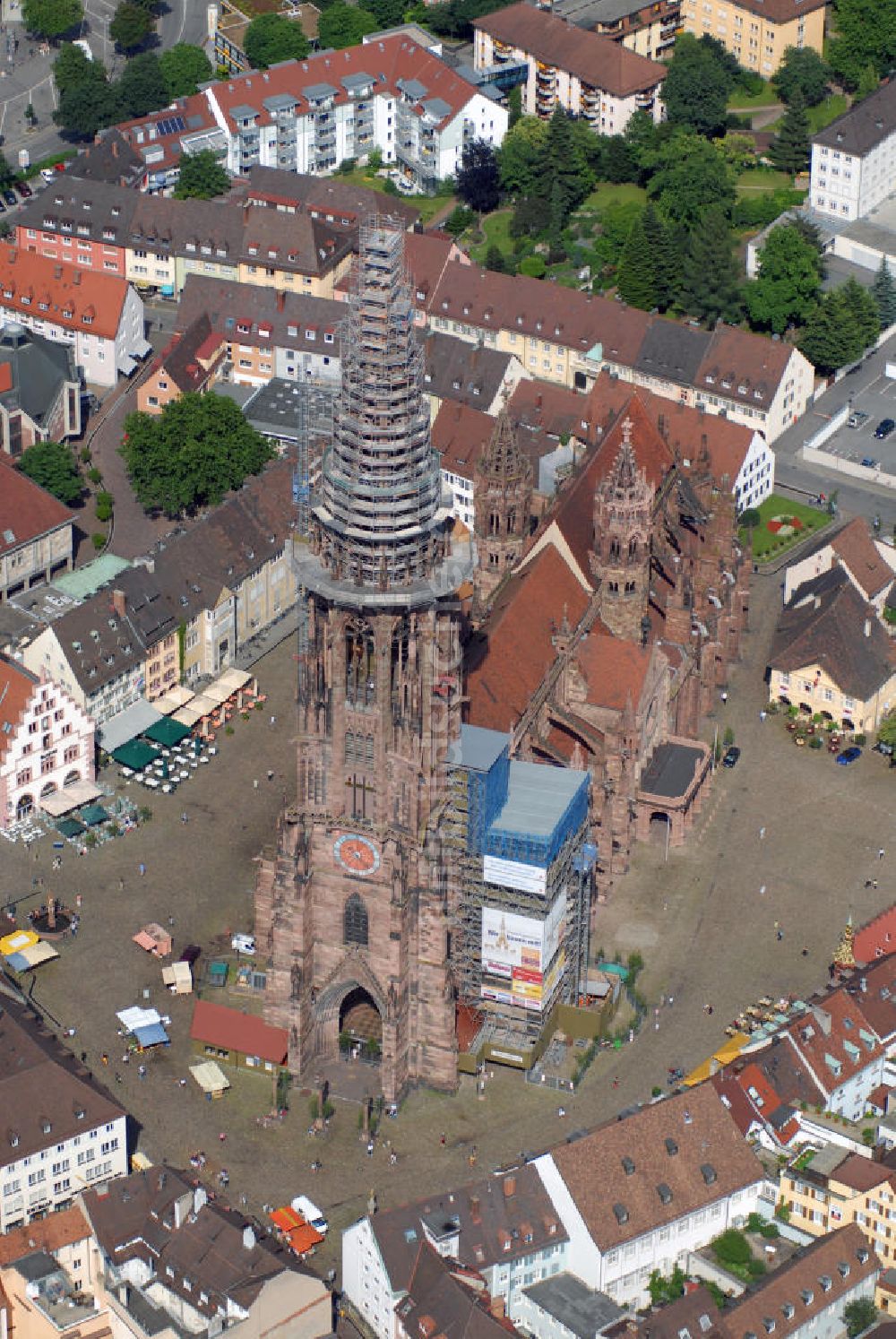 Luftaufnahme Freiburg im Breisgau - Das Freiburger Münster