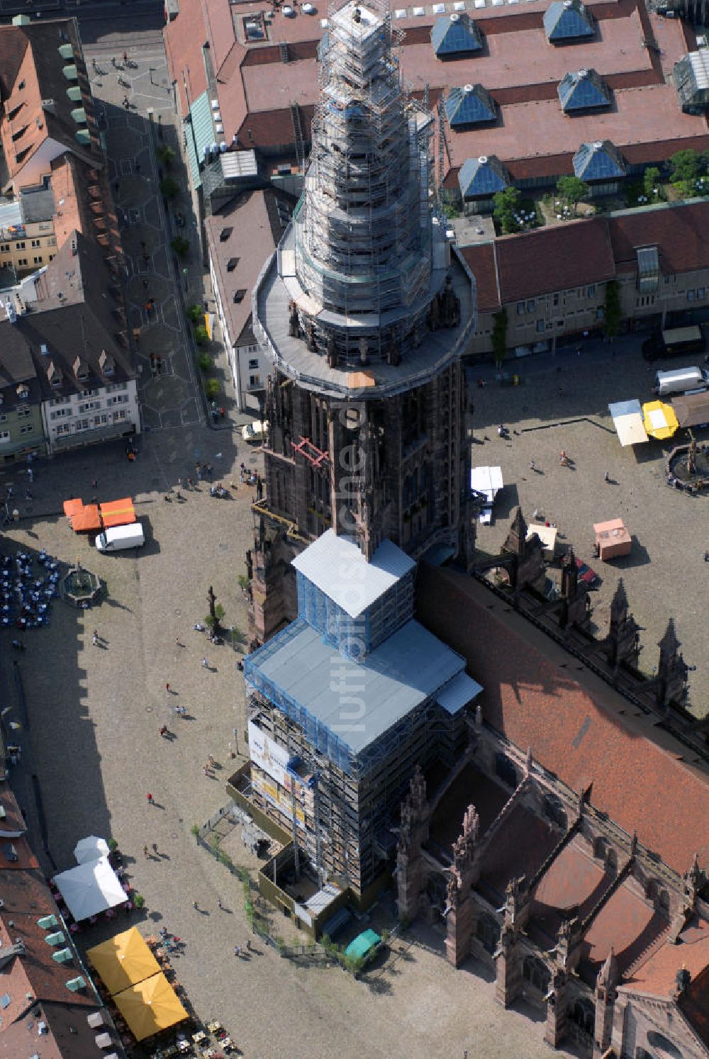 Luftbild Freiburg im Breisgau - Das Freiburger Münster