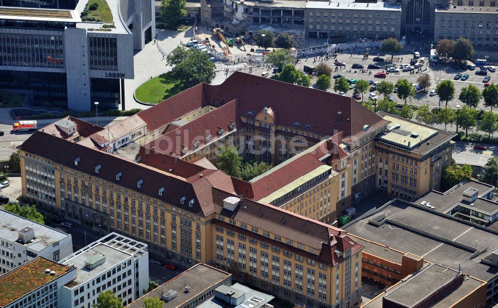 Stuttgart aus der Vogelperspektive: Das H7 Gebäude an der Heilbronner Straße Ecke Jägerstraße in Stuttgart