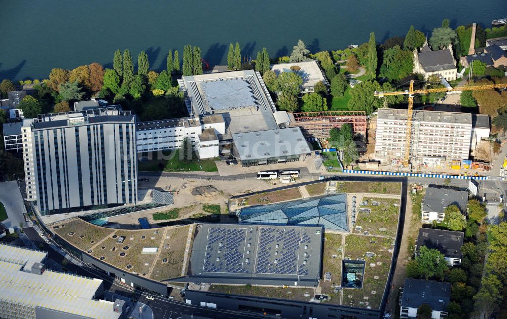 Luftaufnahme Bonn - Das Gelände des Bundeshauses mit dem Erweiterungsbau des World Conference Center Bonn