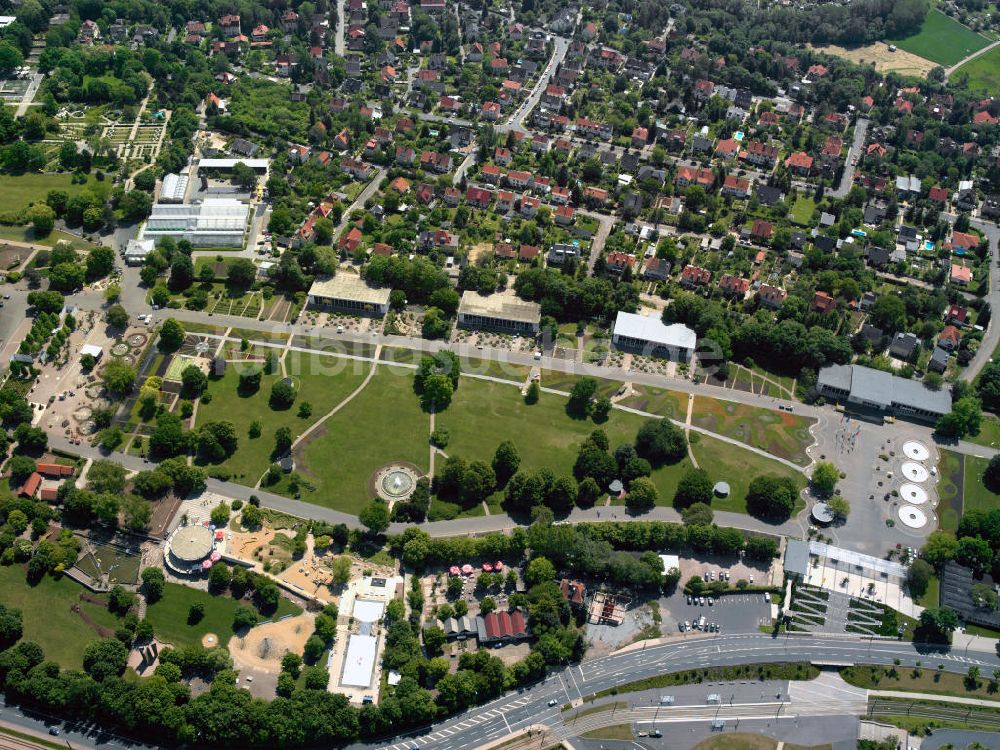 Erfurt aus der Vogelperspektive: Das Gelände der Erfurter Gartenbauaustellung