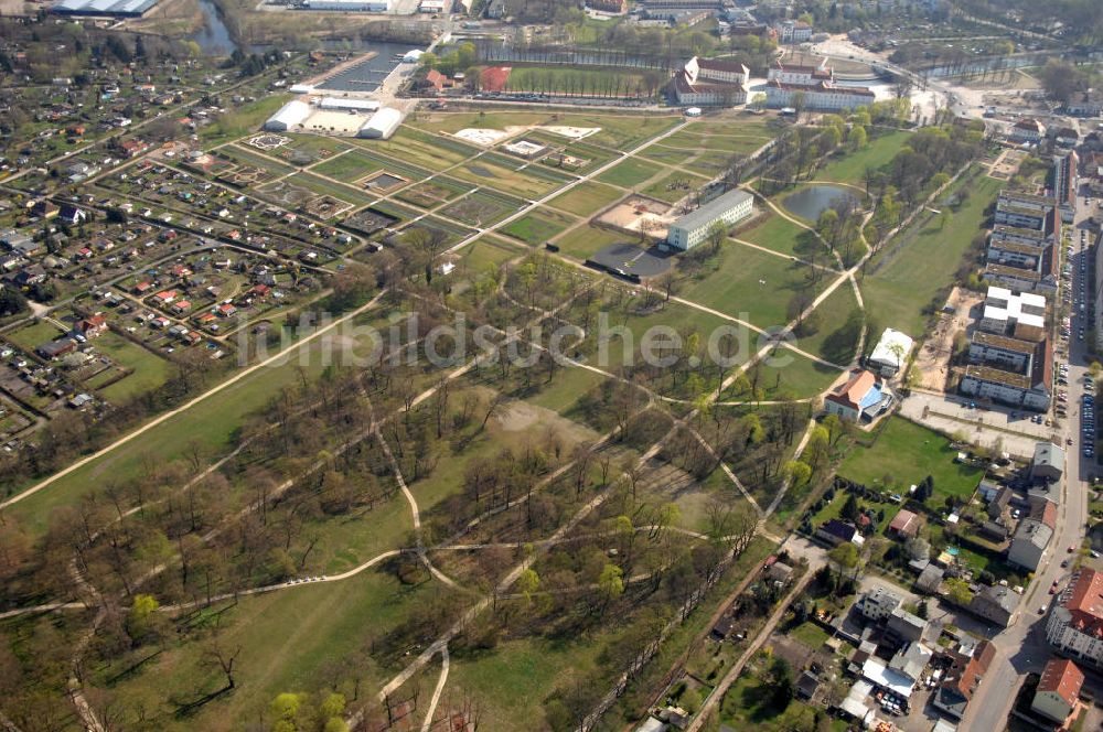 Luftaufnahme ORANIENBURG - Das Gelände der Landesgartenschau in Oranienburg