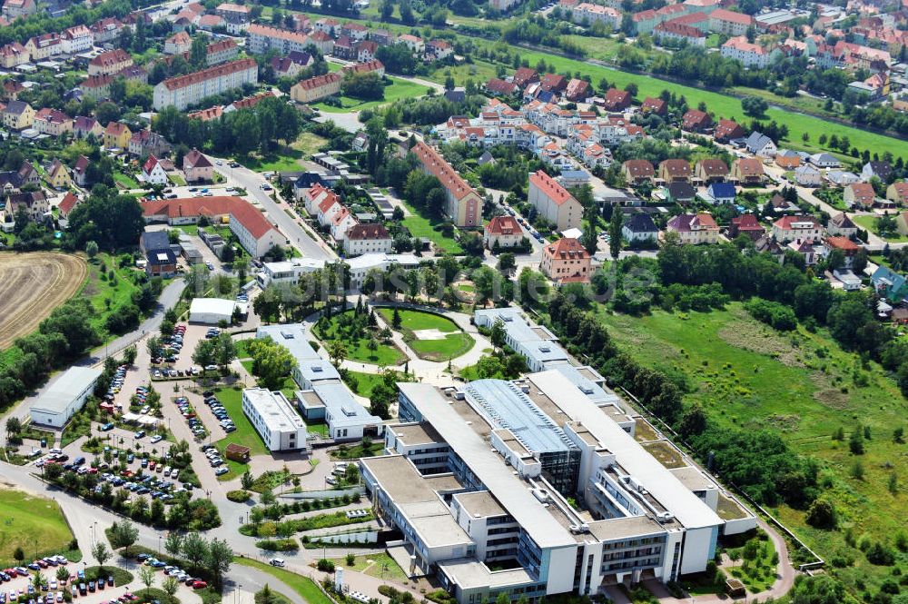 Luftbild Bitterfeld - Das Gesundheitszentrum Bitterfeld-Wolfen in Sachsen-Anhalt