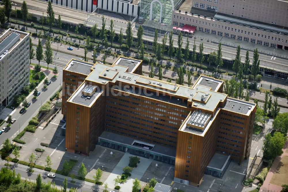 Frankfurt am Main von oben - Das Goldene Haus in Frankfurt / Main