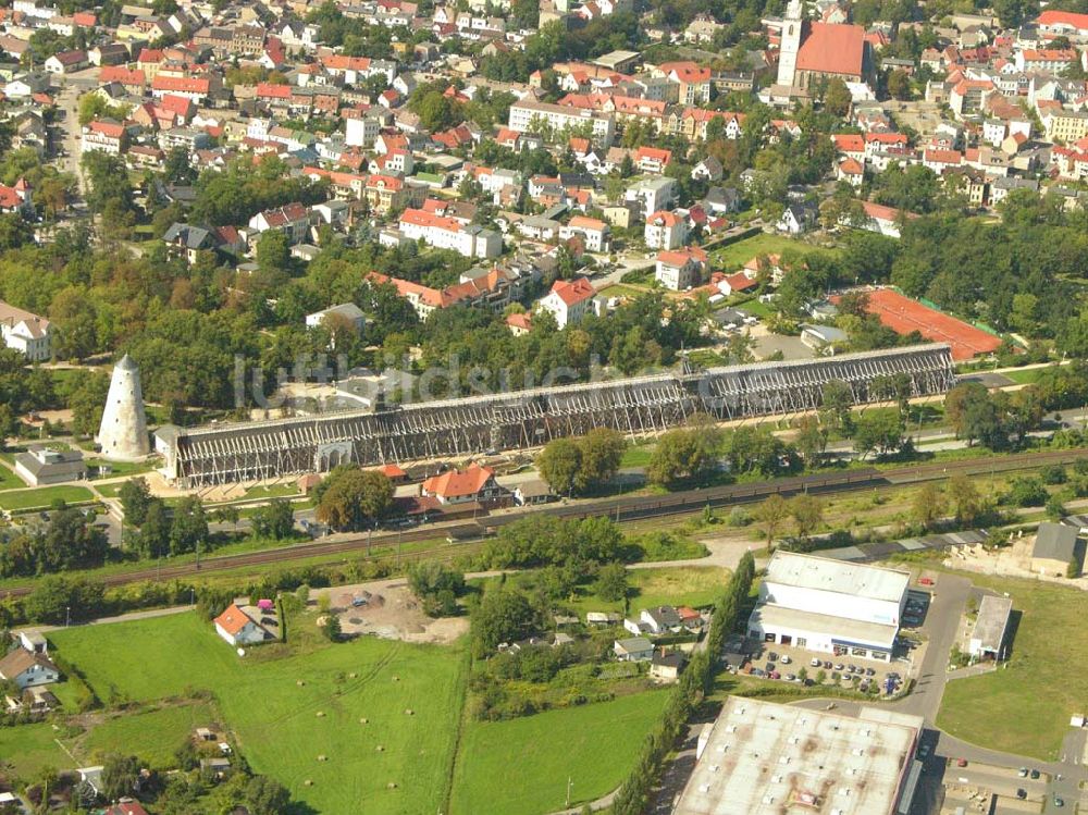 Schönebeck aus der Vogelperspektive: Das Gradierwerk Schönebeck in Sachsen-Anhalt