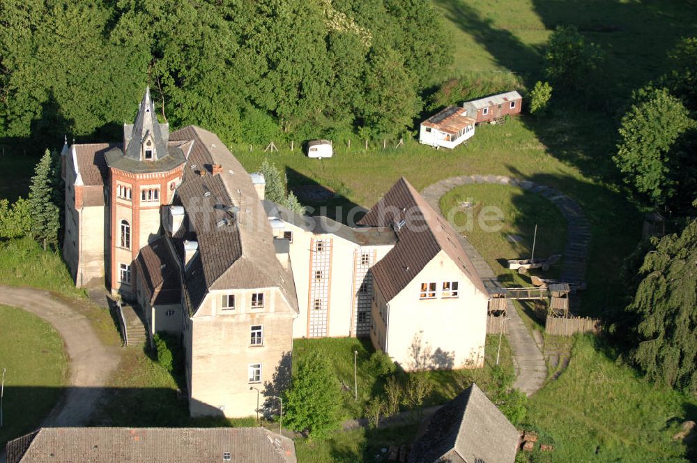 Ankershagen von oben - Das Gutshaus Ankershagen