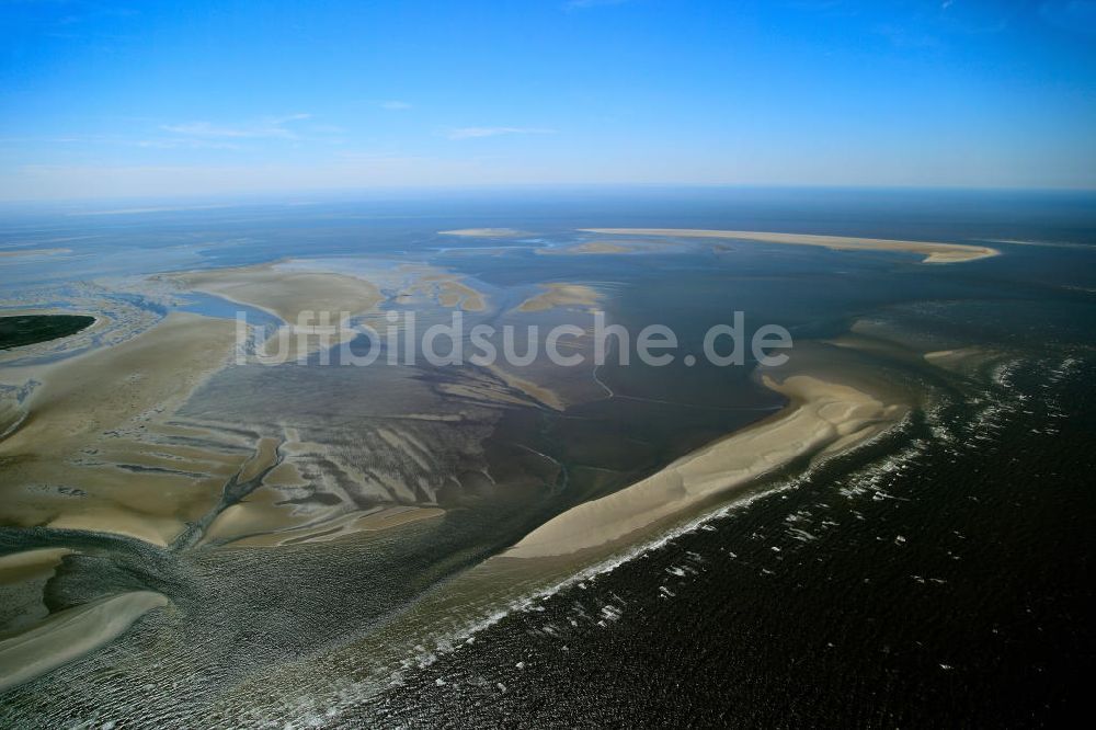 Scharhörn von oben - Das Hamburgische Wattenmeer