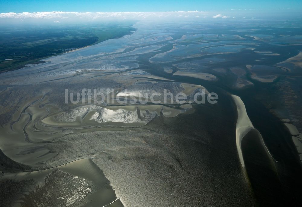 Luftaufnahme Duhnen - Das Hamburgische Wattenmeer bei Duhnen im Bundesland Niedersachsen