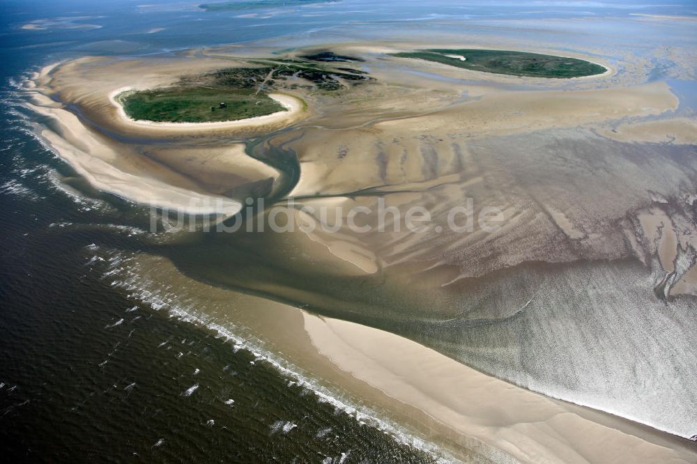 Luftaufnahme Scharhörn - Das Hamburgische Wattenmeer ist eine Hamburger Exklave