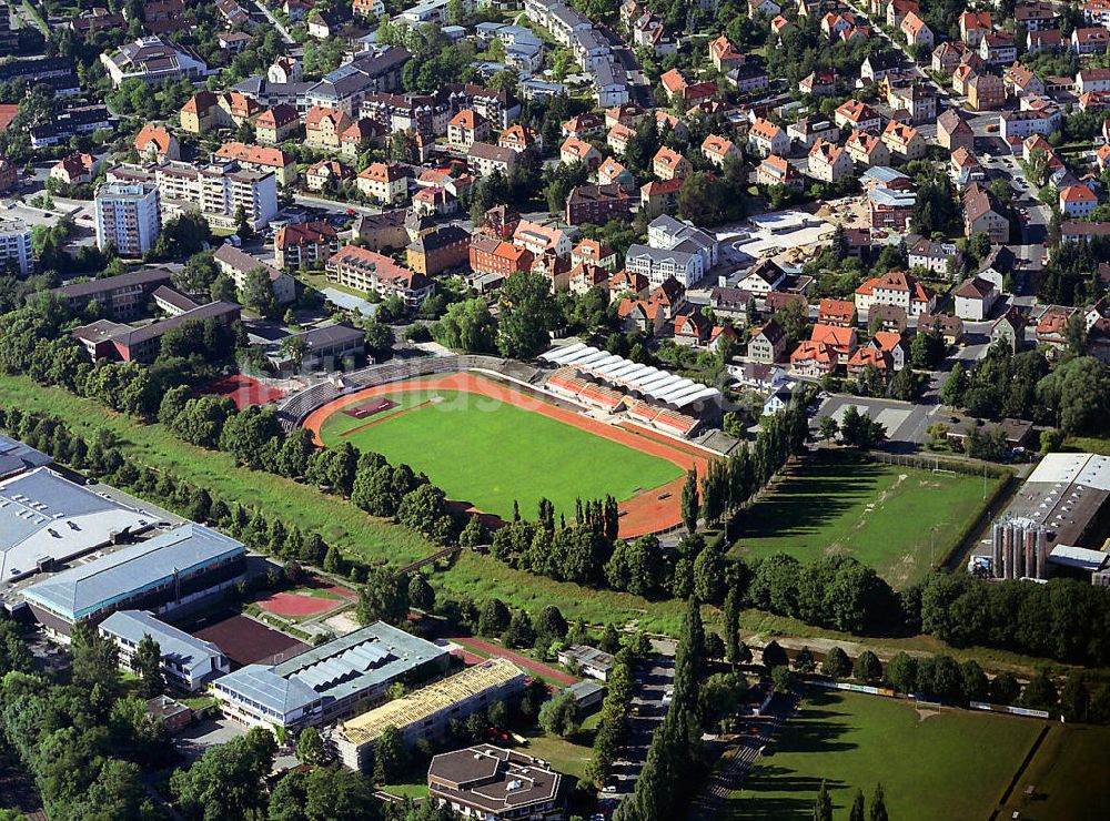 Luftbild Bayreuth - Das Hans-Walter-Wild-Stadion an der Friedrich-Ebert-Straße in Bayreuth