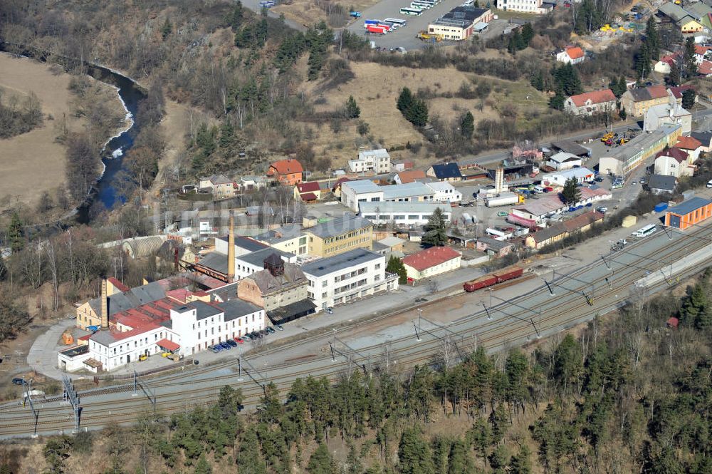 STRIBRO aus der Vogelperspektive: Das Industriegebiet von Stribro in der Tschechischen Republik