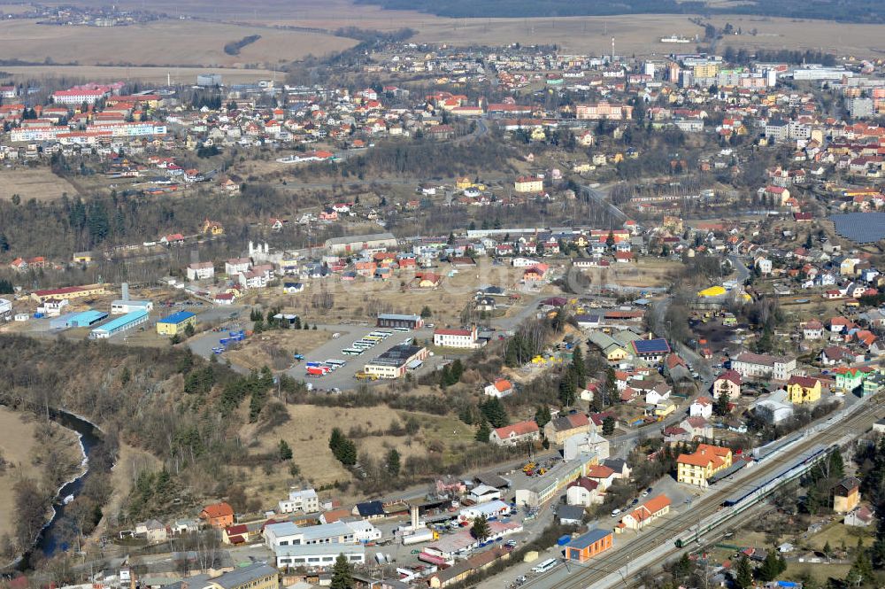 Luftbild STRIBRO - Das Industriegebiet von Stribro in der Tschechischen Republik