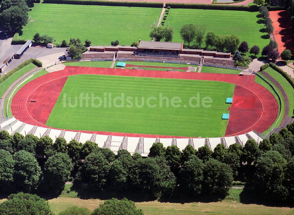 Göttingen von oben - Das Jahnstadion in Göttingen in Niedersachsen