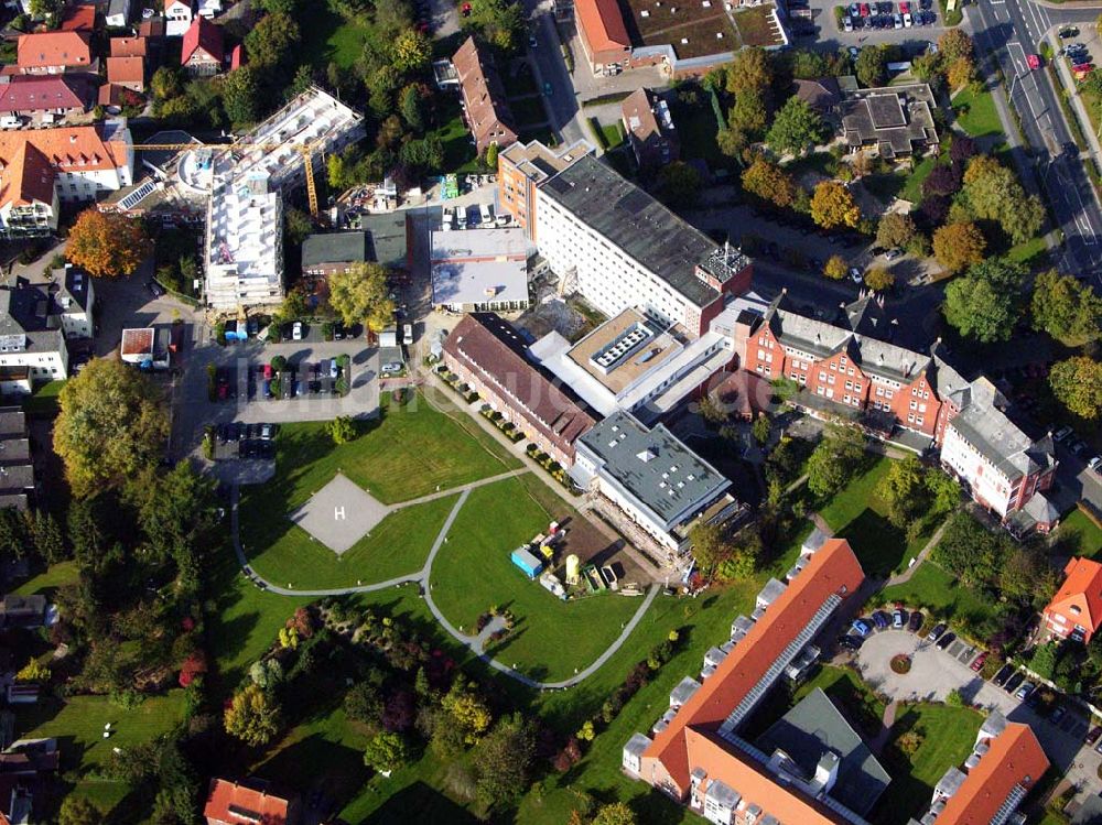 Varel von oben - Das St. Johannes-Hospital in Varel