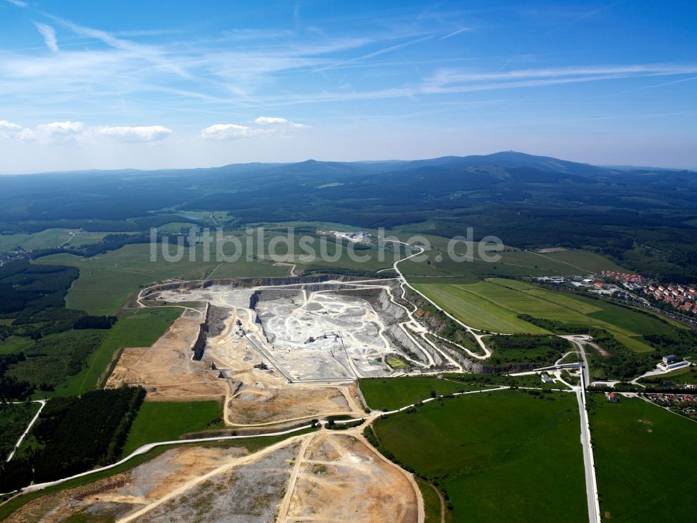 Luftbild Oberharz am Brocken - Das Kalkwerk im Ortsteil Rübeland in Oberharz am Brocken im Bundesland Sachsen-Anhalt