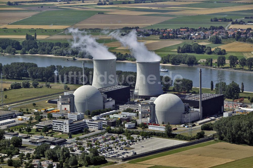 Luftaufnahme Biblis - Das Kernkraftwerk in Biblis