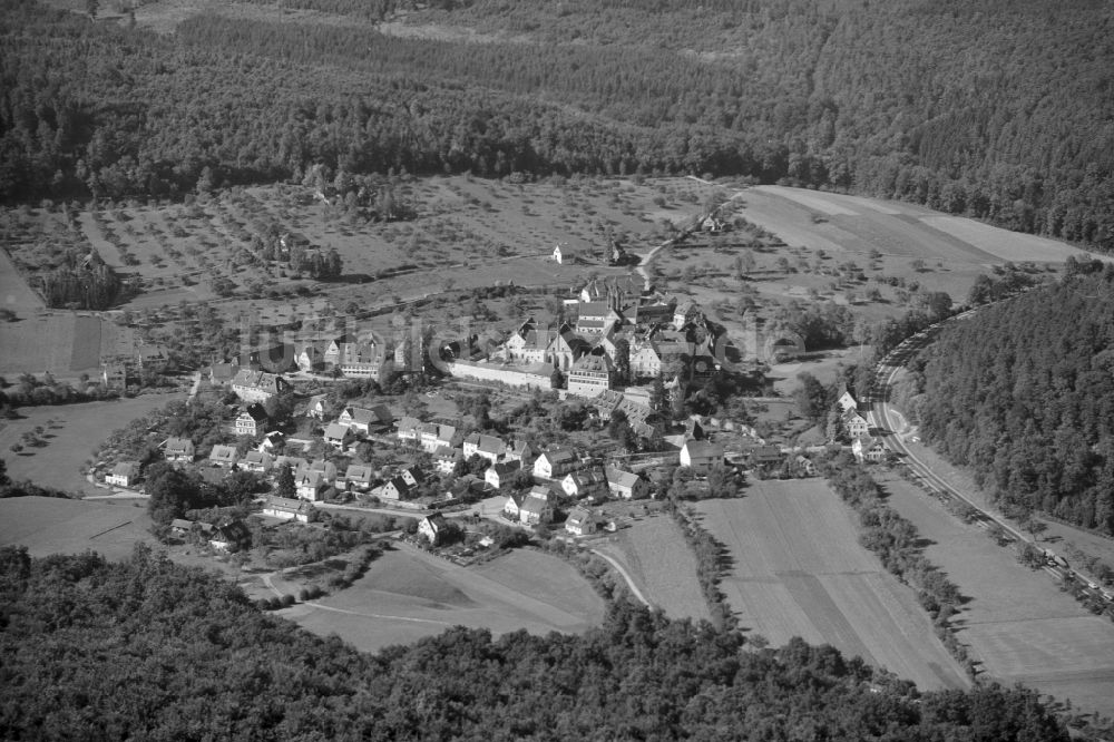 Tübingen von oben - Das Kloster Bebenhausen in Tübingen im Bundesland Baden-Württemberg