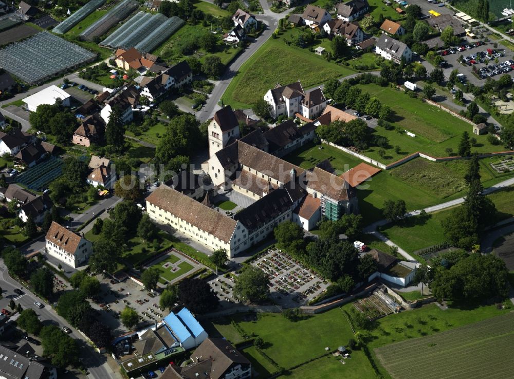 Luftbild Mittelzell - Das Kloster Reichenau bei Mittelzell im Bundesland Baden-Württemberg