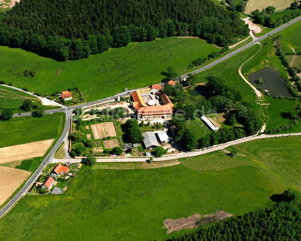 Luftaufnahme Kleinbartloff - Das Kloster Reifenstein bei Kleinbartloff im Bundesland Thüringen