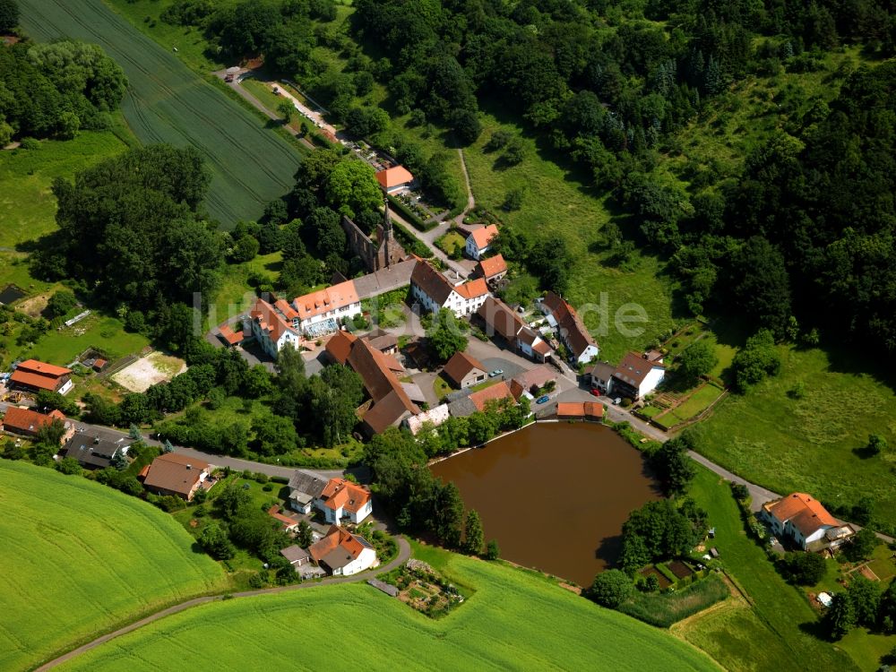 Luftaufnahme Kerzenheim - Das Kloster Rosenthal bei Kerzenheim im Bundesland Rheinland-Pfalz