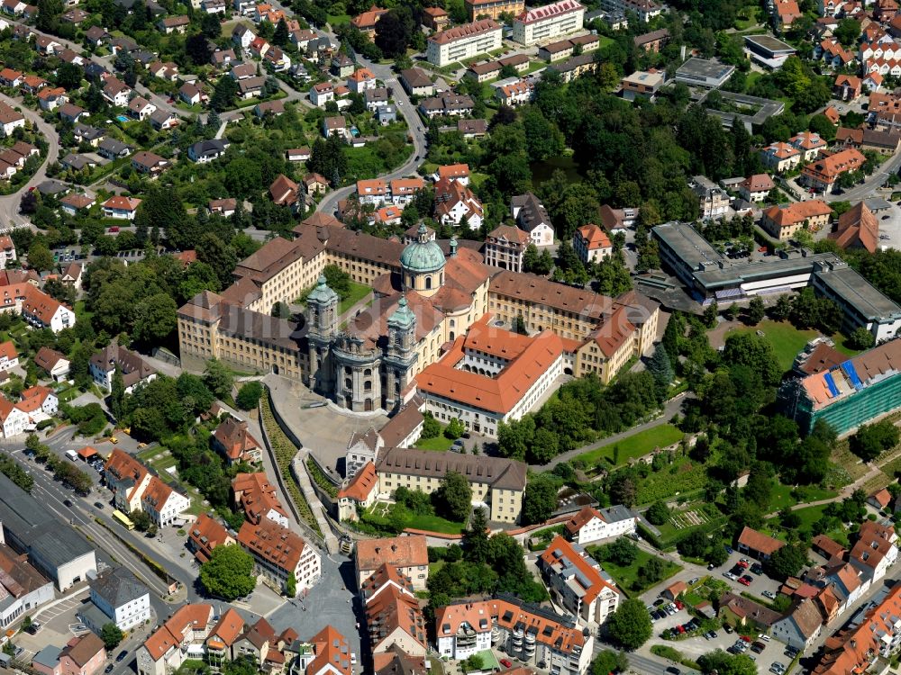 Luftaufnahme Weingarten - Das Kloster Weingarten in Weingarten im Bundesland Baden-Württemberg