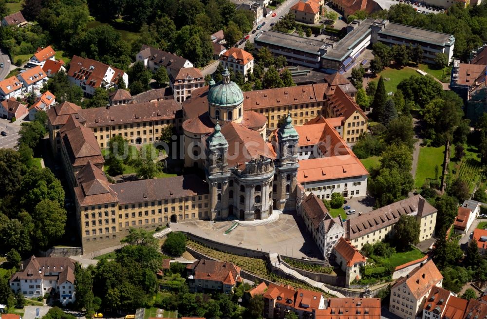 Weingarten aus der Vogelperspektive: Das Kloster Weingarten in Weingarten im Bundesland Baden-Württemberg