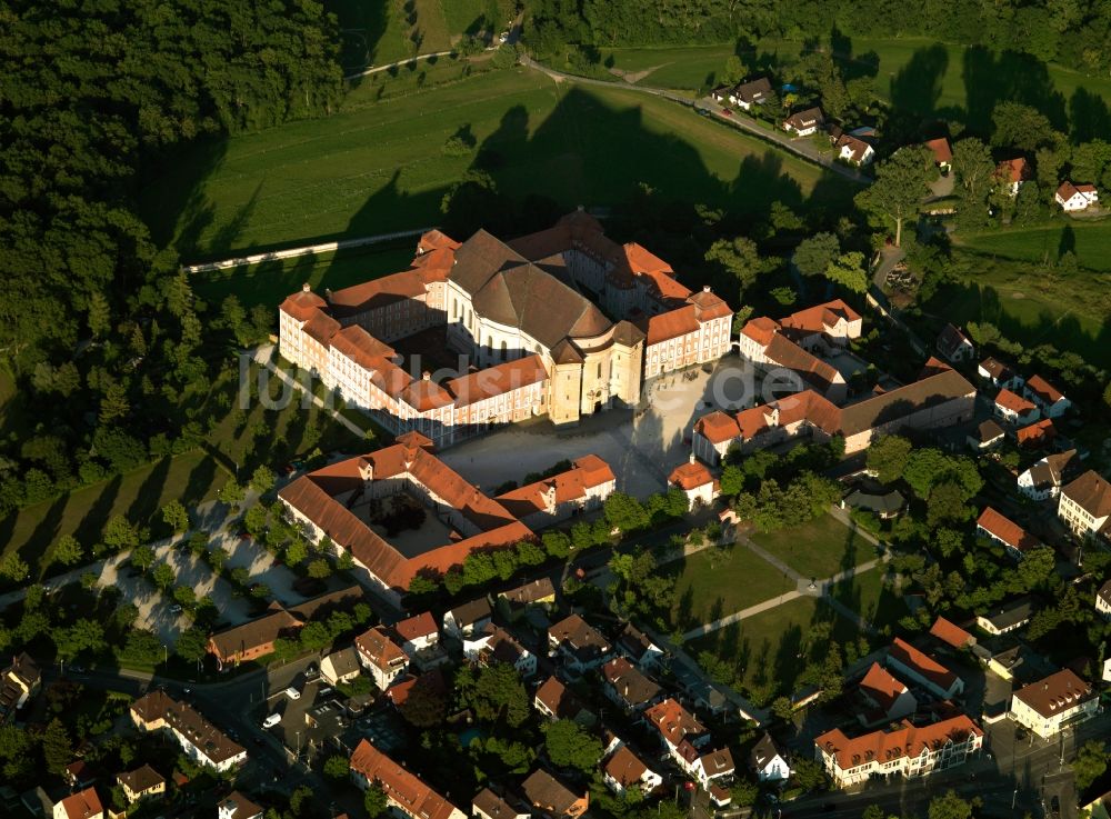 Ulm aus der Vogelperspektive: Das Kloster Wiblingen bei Ulm in Bundesland Baden-Württemberg