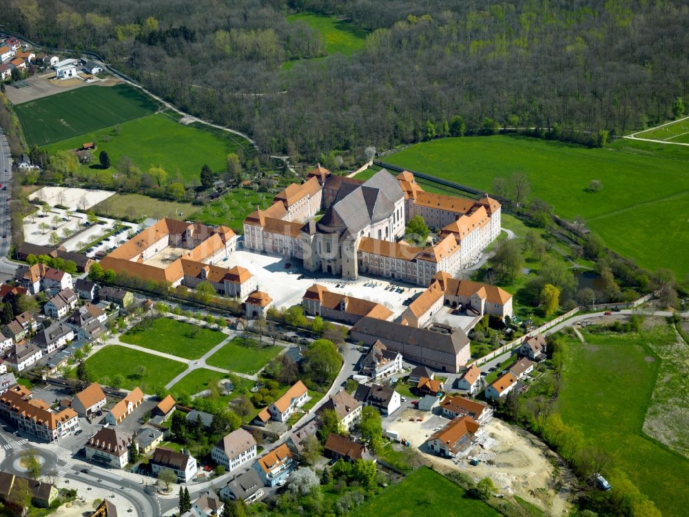 Ulm von oben - Das Kloster Wiblingen in Ulm im Bundesland Baden-Württemberg