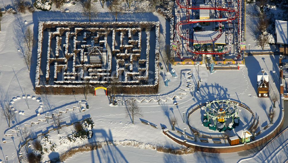 Luftbild Oberhausen - Das Labyrinth im Einkaufszentrum Centropark in Oberhausen