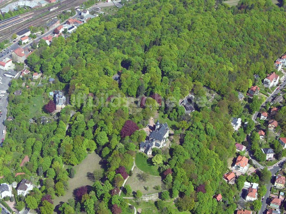 Eisenach aus der Vogelperspektive: das Landeskirchenamt in Eisenach