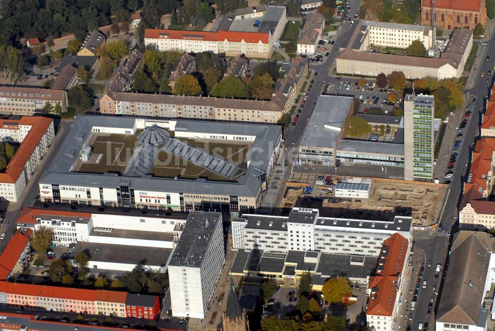 Neubrandenburg aus der Vogelperspektive: Das Marktplatz-Center in Neubrandenburg