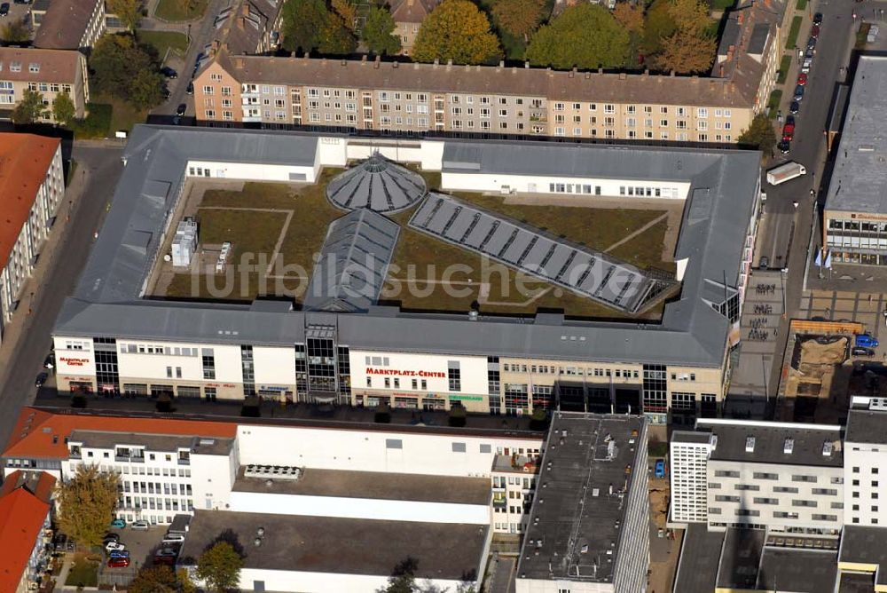 Luftbild Neubrandenburg - Das Marktplatz-Center in Neubrandenburg