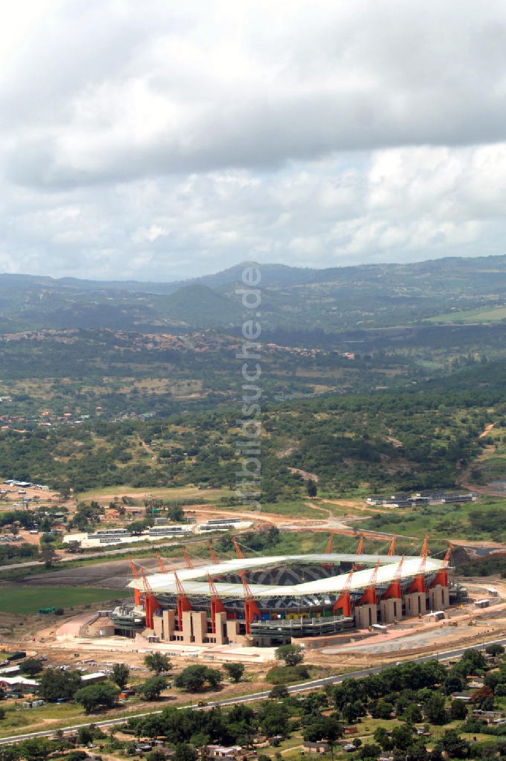 Luftbild Nelspruit - Das Mbombela-Stadion in Nelspruit in Südafrika - View of the Mbombela-Stadion in Nelspruit in South Africa