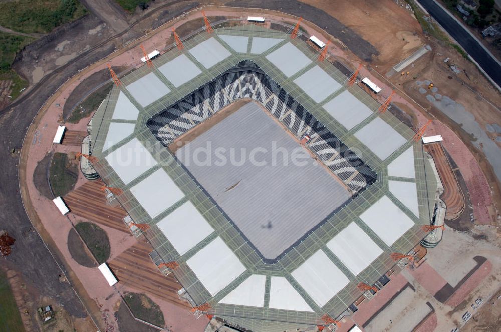 Nelspruit aus der Vogelperspektive: Das Mbombela-Stadion in Nelspruit in Südafrika - View of the Mbombela-Stadion in Nelspruit in South Africa