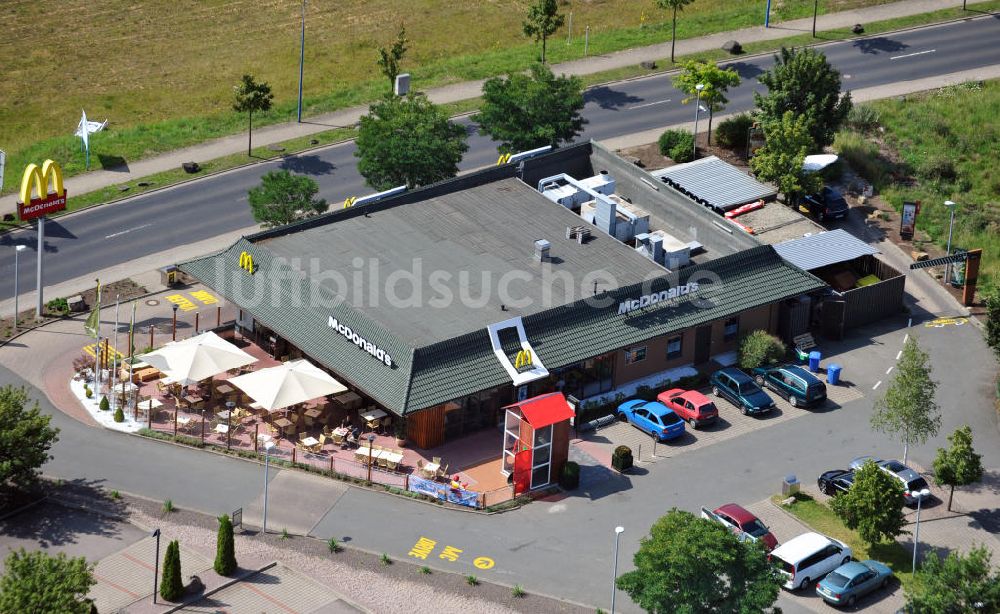 Luftaufnahme Gotha - Das McDonald's Restaurant in der Dr.-Toch-Straße in Gotha