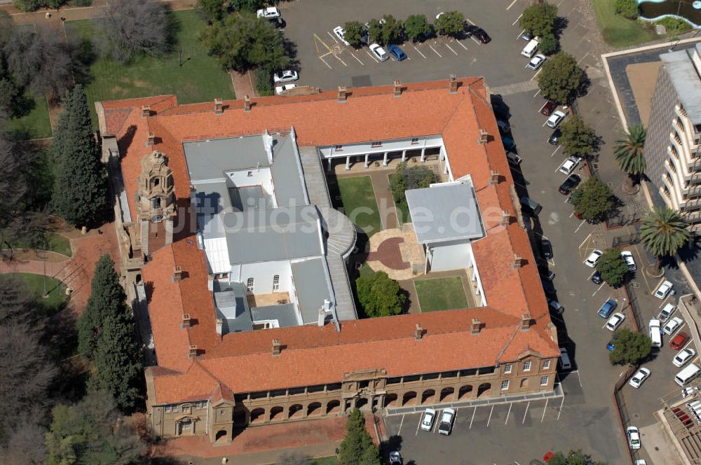 BLOEMFONTEIN aus der Vogelperspektive: Das National Afrikaans Literature Museum in Bloemfontein, Südafrika