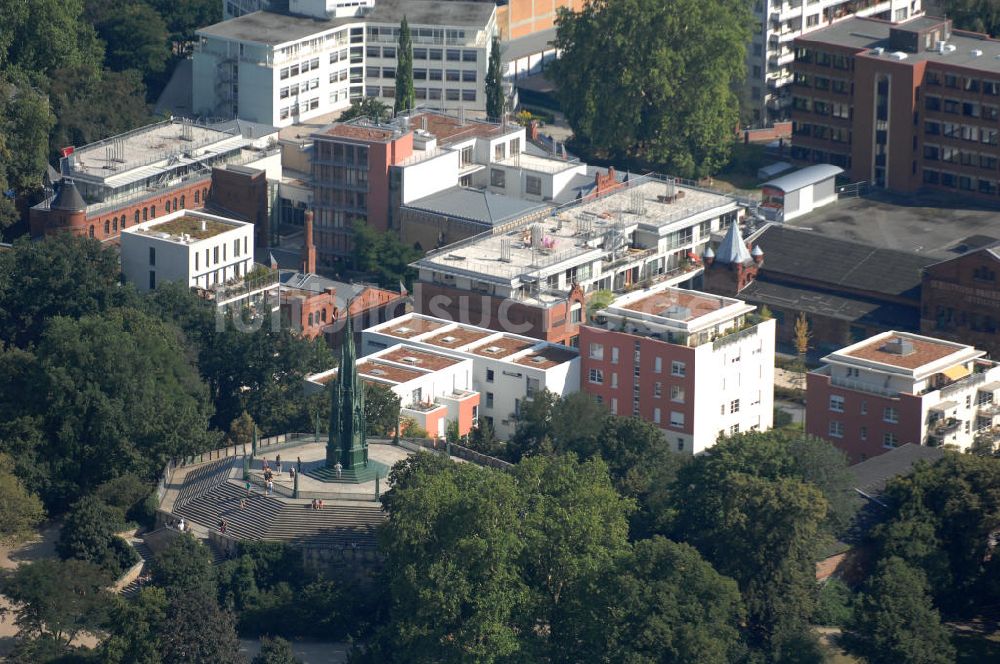 Berlin von oben - Das Nationaldankmal auf dem Kreuzberg in Berlin