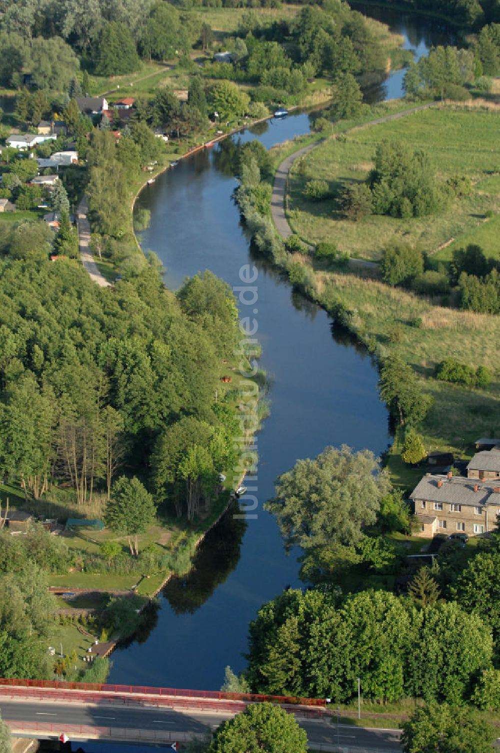 Luftaufnahme Burgwall - Das Naturschutzgebiet Tonstichlandschaft bei Burgwall