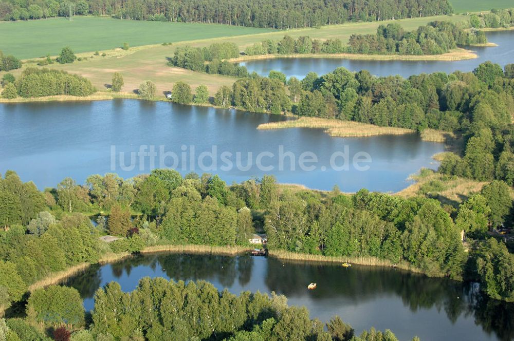 Luftbild Burgwall - Das Naturschutzgebiet Tonstichlandschaft bei Burgwall