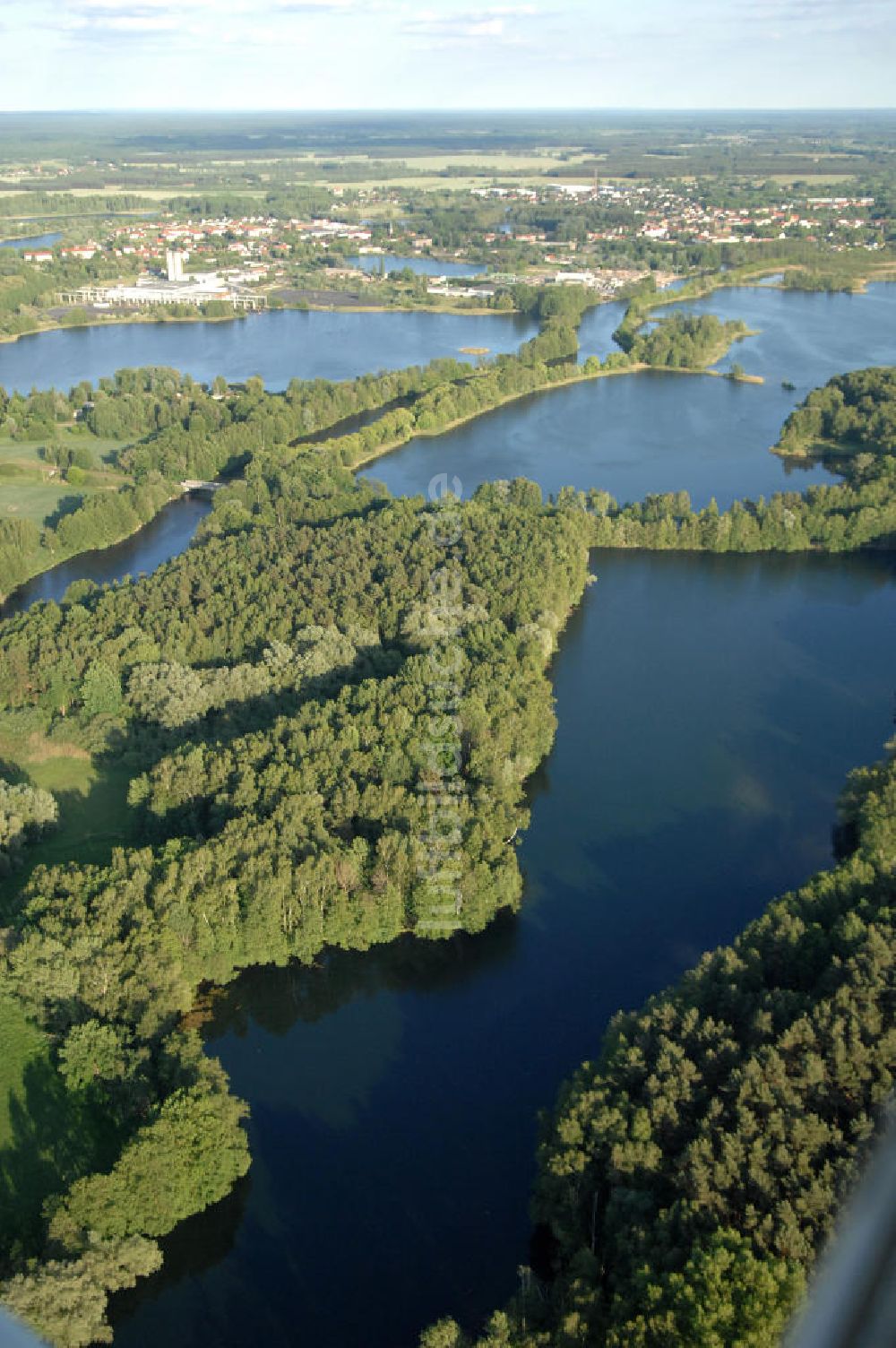 Burgwall von oben - Das Naturschutzgebiet Tonstichlandschaft bei Burgwall