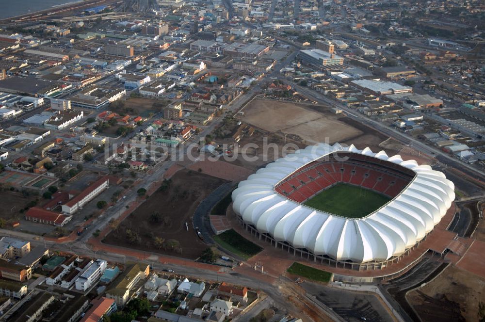 Luftaufnahme Port Elizabeth - Das Nelson-Mandela-Bay-Stadion - View of the Nelson-Mandela-Bay-Stadium in Port Elizabeth in South Africa