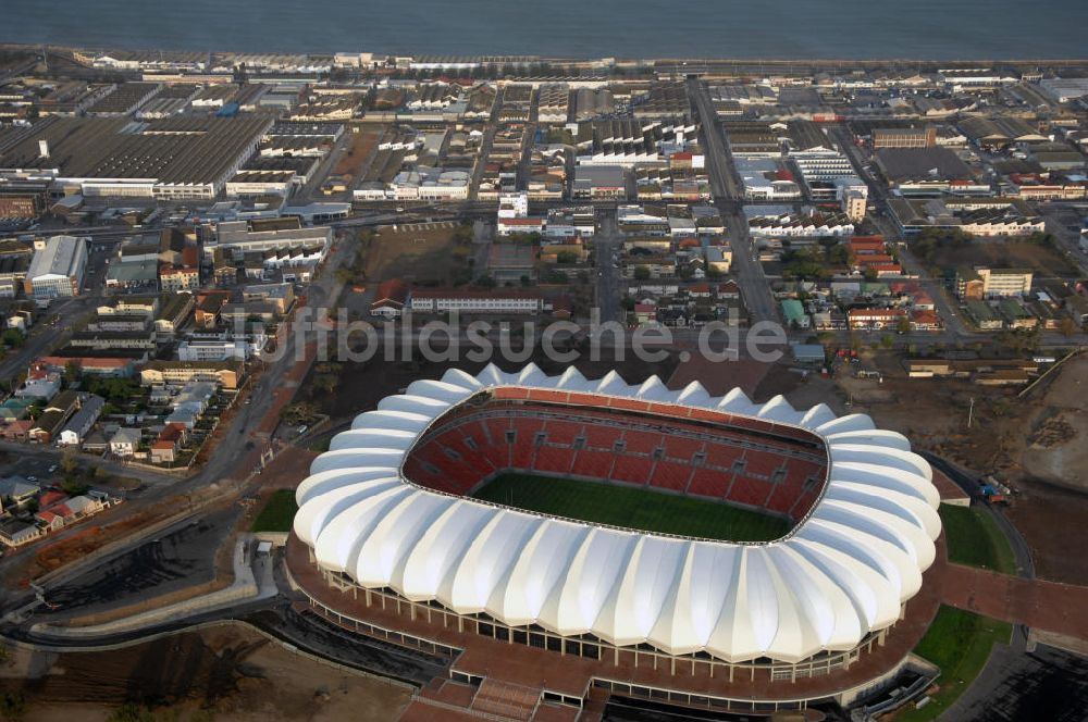 Luftaufnahme Port Elizabeth - Das Nelson-Mandela-Bay-Stadion - View of the Nelson-Mandela-Bay-Stadium in Port Elizabeth in South Africa