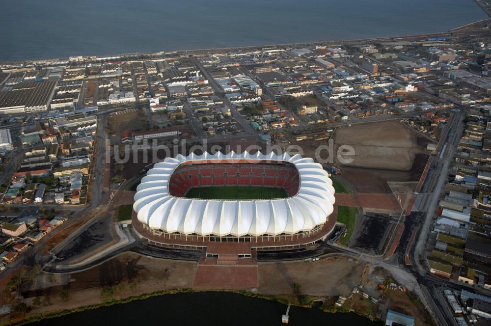 Port Elizabeth von oben - Das Nelson-Mandela-Bay-Stadion - View of the Nelson-Mandela-Bay-Stadium in Port Elizabeth in South Africa