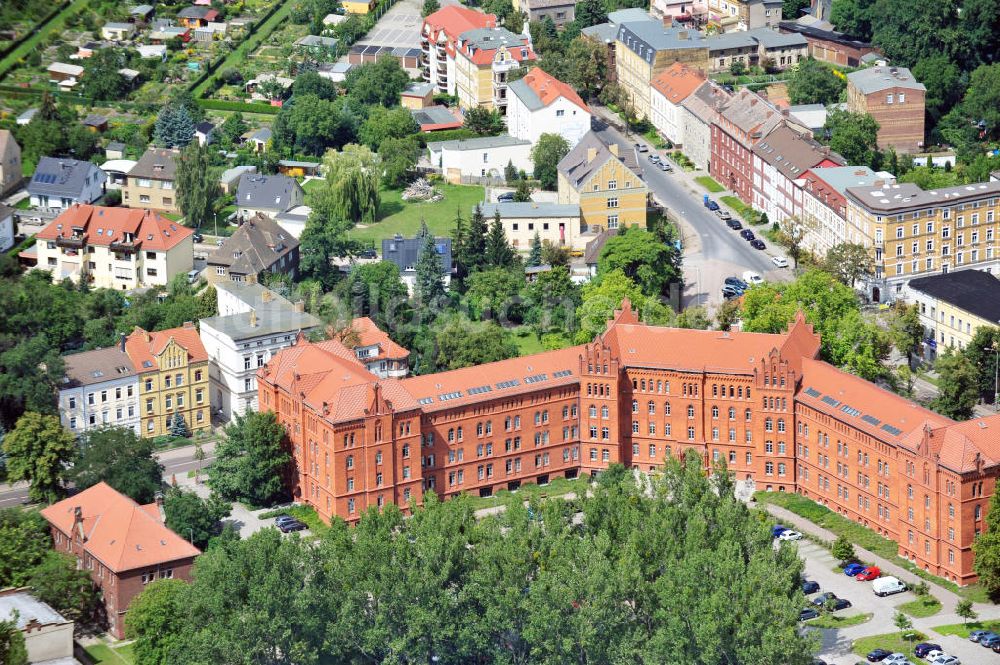 Luftbild Wittenberg - Das Neue Rathaus in der ehemaligen Kavalierkaserne in Wittenberg in Sachsen-Anhalt