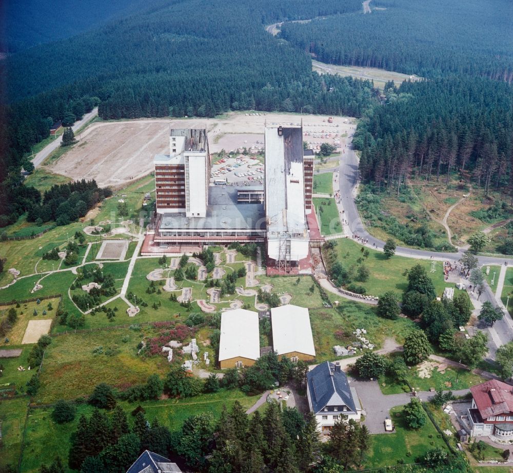 Luftaufnahme Oberhof - Das Panorama Hotel in Oberhof im Bundesland Thüringen