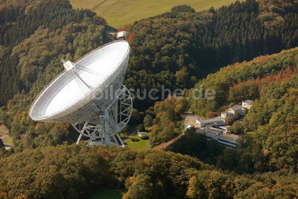 Luftbild BAD MÜNSTEREIFEL - Das Radioteleskop Effelsberg des Max Planck Instituts in Nordrhein-Westfalen